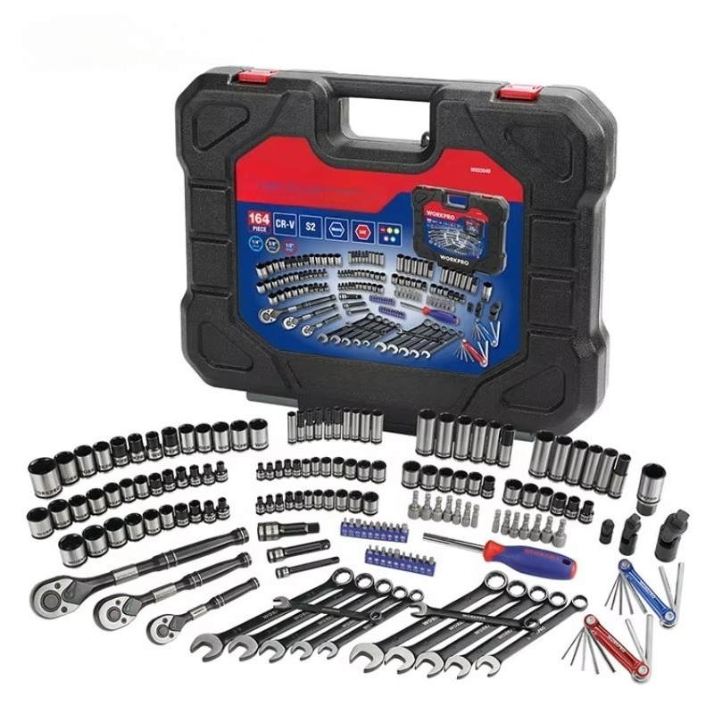 Socket Set - 164ピースPCメカニックツールボックスセット 1/4インチ 3/8インチ 1/2インチ DR. CR-V