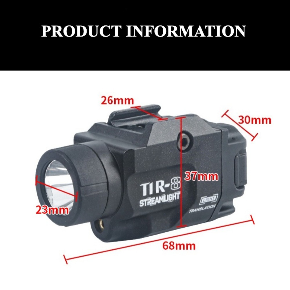 800ルーメンピストル戦術用LED懐中電灯、赤/緑ドットLE - Timing Light Gun のレビューと価格