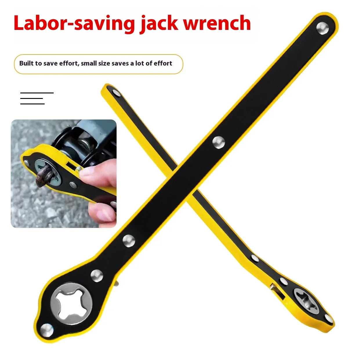 車用省力ジャッキラチェットレンチ、シザージャッキ、ガレージタ - Car Jack のレビューと価格