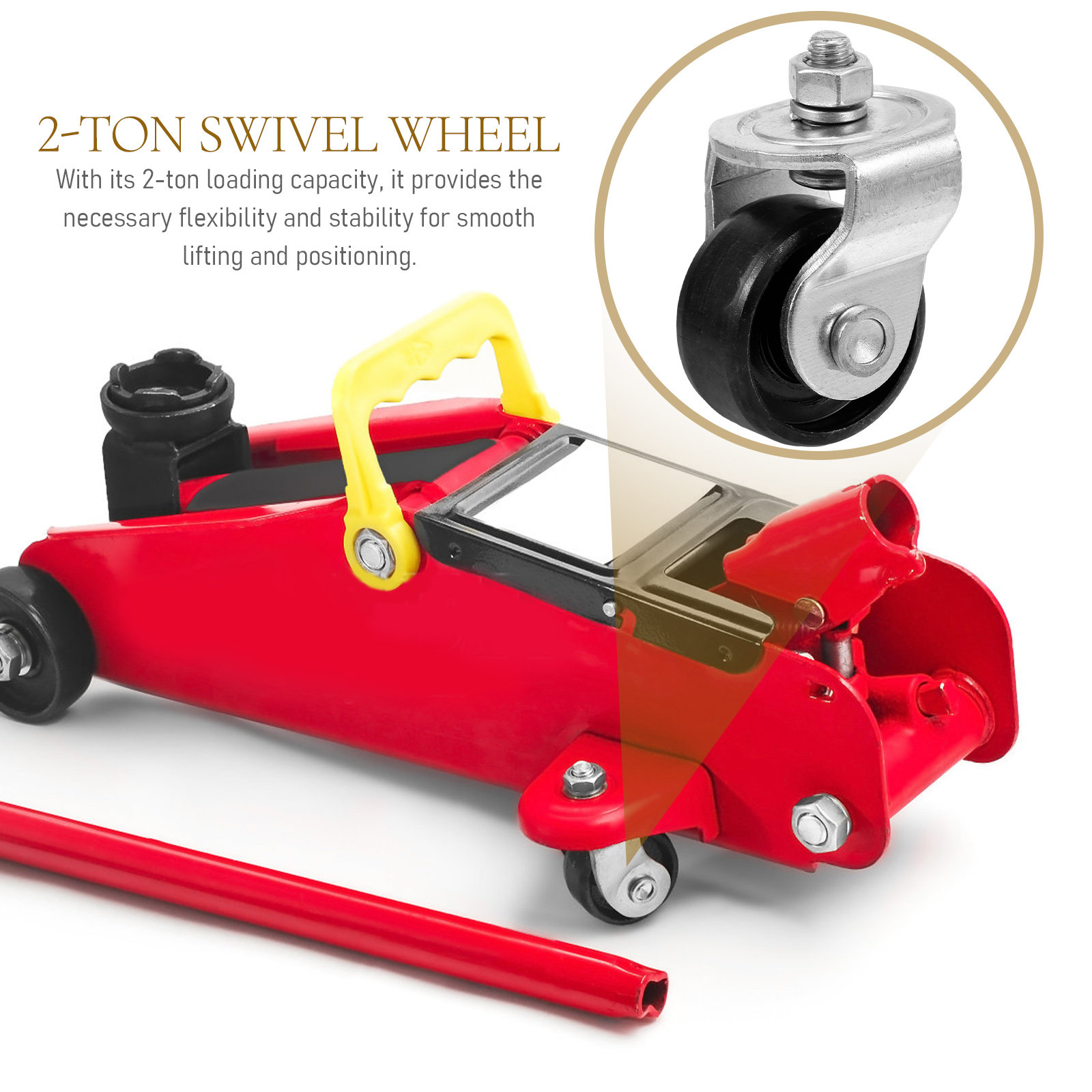 交換用キャスターホイール 2 トンフロアジャッキ用 ヘビーデ - Car Jack のレビューと価格
