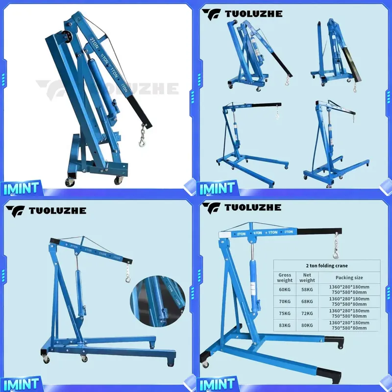 2トン折りたたみ式青色自動車エンジンリフティングツール油圧ク - Car Lift のレビューと価格