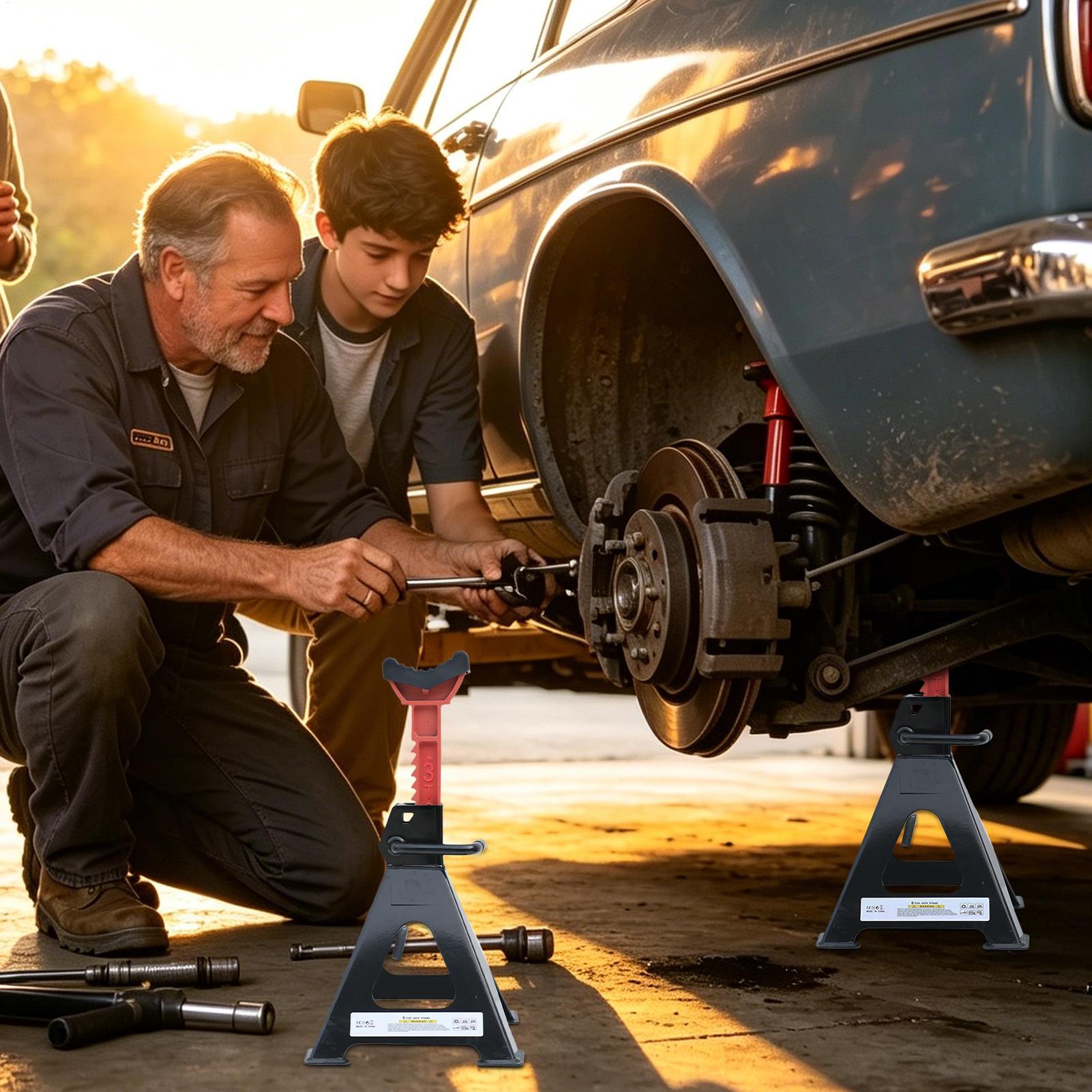 トラックジャッキスタンド 3トン/6トン 高さ調整可能 ヘビ - Car Jack のレビューと価格